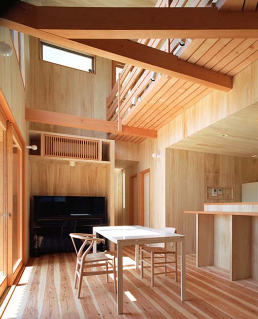 Japanese Architecture Design Modern Wooden Home Decorating Dining Room dining room design with wooden furniture