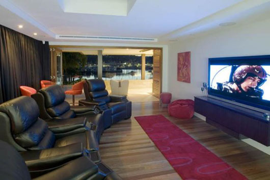 luxury interior decorating modern home theater