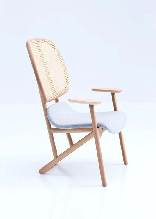 simple wooden home furniture design armchair