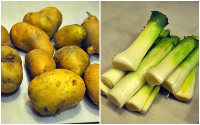 potato + leek = yum dinner