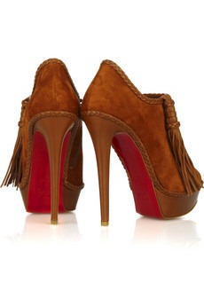 CHRISTIAN LOUBOUTIN - Sultane 140 suede pumps - 965