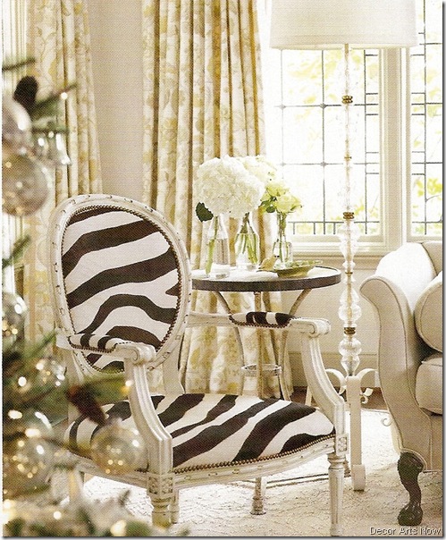 zebra chair decor arts now