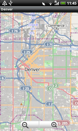 Denver Street Map