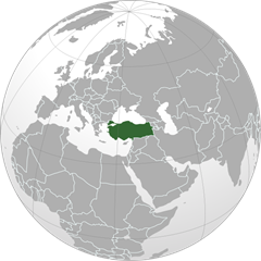 خريطة و تركيا