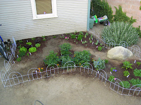 The garden on April 21.