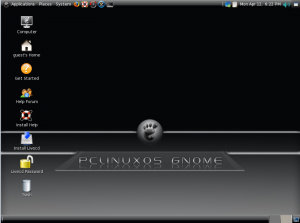 PCLinuxOS con el escritorio Gnome