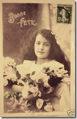 Antique french postcard