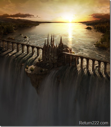 Waterfall_Castle_matte_art_by_fstarno Waterfall_Castle_matte_art_by_fstarno
