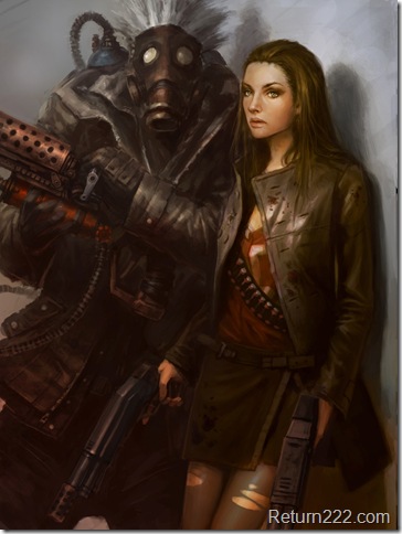 Girl_and_Gasmask_dude_by_XiaMan Girl_and_Gasmask_dude_by_XiaMan