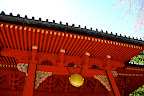 A close-up of a building in the Rinnoji Temple group