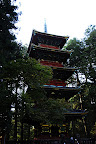 Five Story Pagoda (36m high) near Ishidorii Gate in Nikko Japan