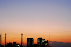 Thanks to air pollution for these colors.