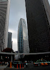 Making Cocoon Tower look small from Nishi-Shinjuku