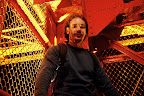 Jason in the mesh of Tokyo Tower
