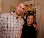 UK Mike and Su-young, too bad couldn't find any mistletoe