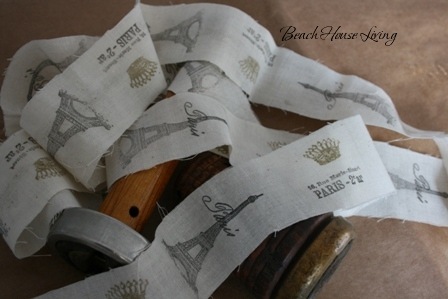 Copy of Stamped fabric ribbon 12-09 042