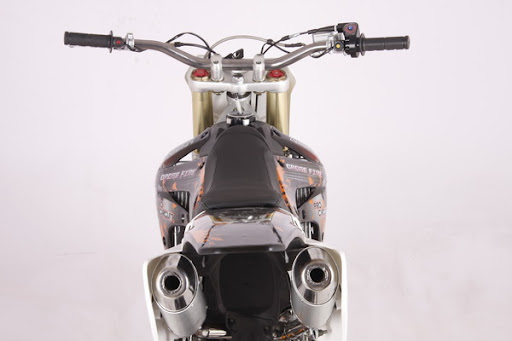 250cc XZR Dirt Bike twin dual muffler exhaust
