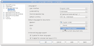 Setting Language Open Office