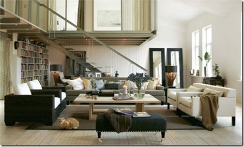 my sweet savannah living room with stairwell