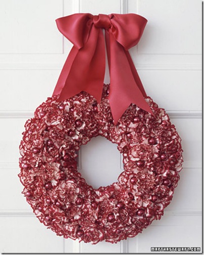 martha stewart dot com carnation wreath