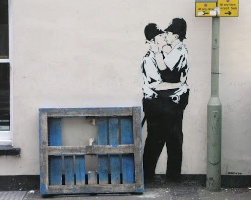 banksy graffiti artwork. Banksy Street Artwork