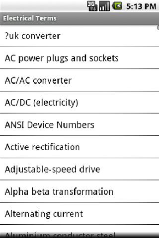 Electrical Terms