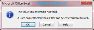 Data Validation Data Validation Information