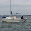 Dan piloting Kokomo in Rosario Strait