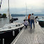 Potters beginning to line up at the dock Potters beginning to line up at the dock