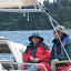 Jan and Tom happily sail Whisper
