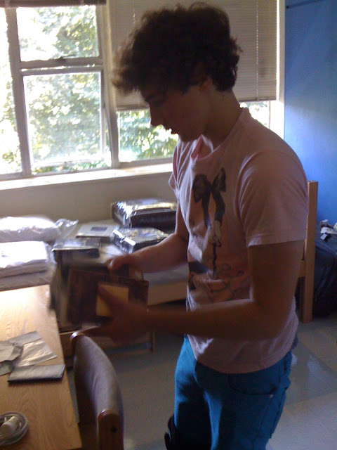 David unpacking.