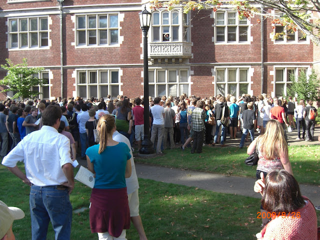 Group photo of David's class.  The entire student population at Reed is < 2000.