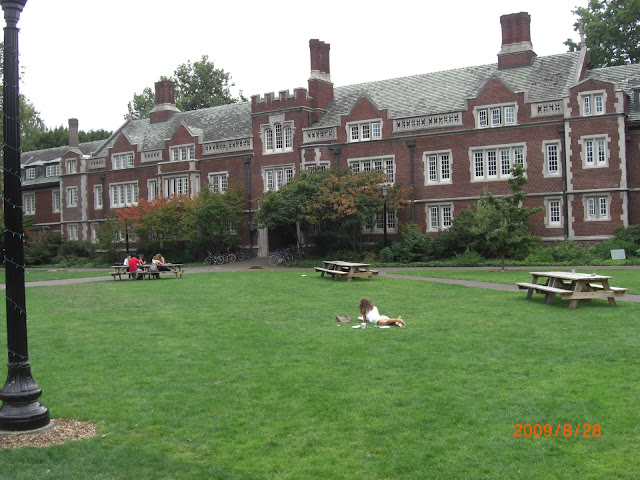 Another picture of the Quad.  The science buildings are to the left.