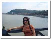 Eu sobre o Danúbio, na Hungria