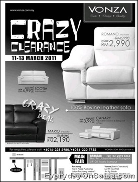 VONZA Crazy Clearance 2011-EverydayOnSales-Warehouse-Sale-Promotion-Deal-Discount