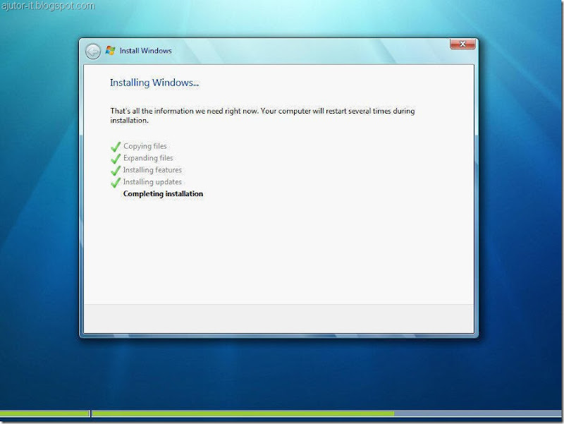 instalare Windows 7, cum instalezi windows 7 modul grafic, tutorial instalare windows 7