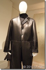 shaft armani leather coat