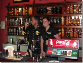Chillin with our guide/bartender Jody after the tour on free drink #...2?  Jody rocks! I'm just being a goof as usual.... (click to enlarge)