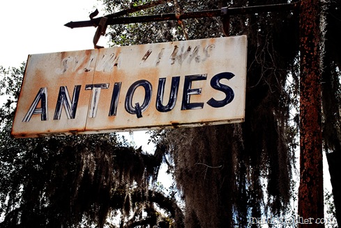 antiques sign