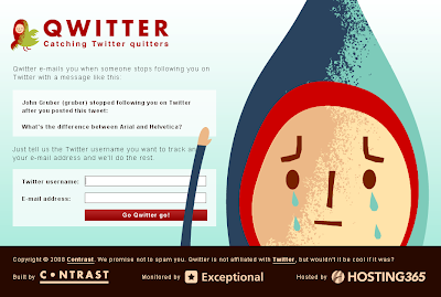 Qwitter: Catching Twitter quitters