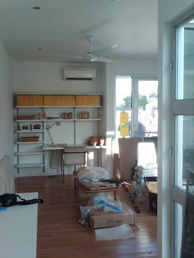 After a few hours of hard work, the Living Room is livable!