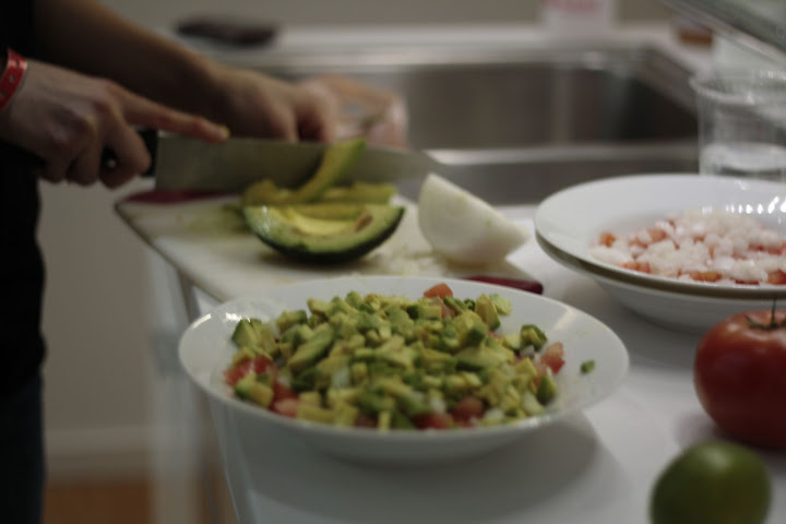 Megan made some awesome guacamole for our guests!  We also had some delicious sweet tea!