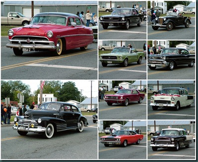old car collage