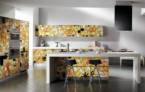 Interior Kitchen Design on Pattern Style On Kitchen Design By Karim Rashid   Cimots