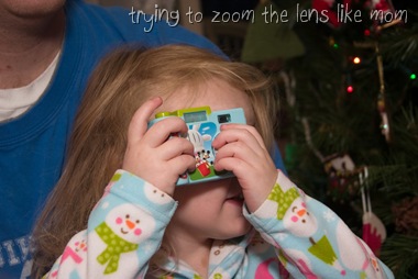christmas - morning soph taking pictures