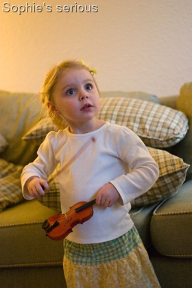 random - violin Sophie serious