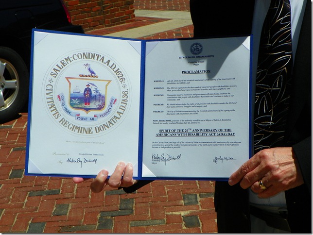 Mayor's Proclamation on ADA Day Mayor's Proclamation on ADA Day