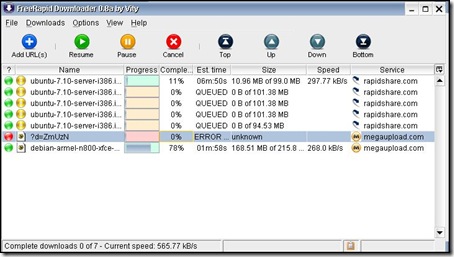 freerapid downloader