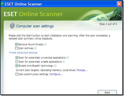 eset online scanner