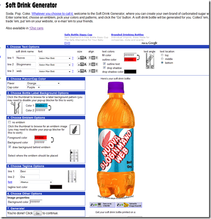 Soft Drink Generator